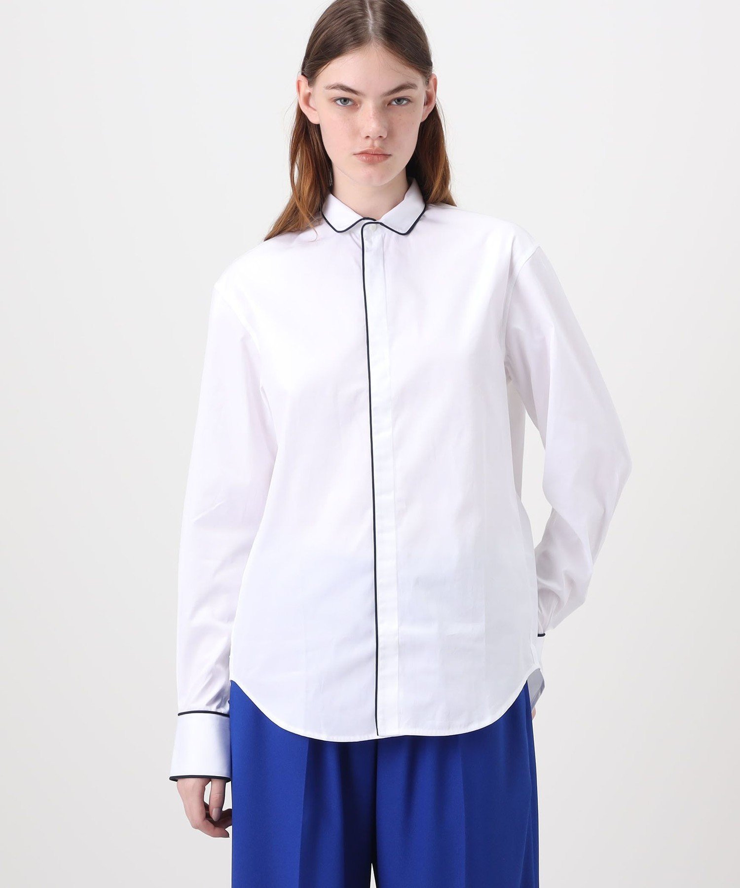 TOMORROWLAND BUYING WEAR BOURRIENNE EQUIPAGE パイピングシャツ トゥモローランド トップス シャツ・ブラウス ホワイト【送料無料】