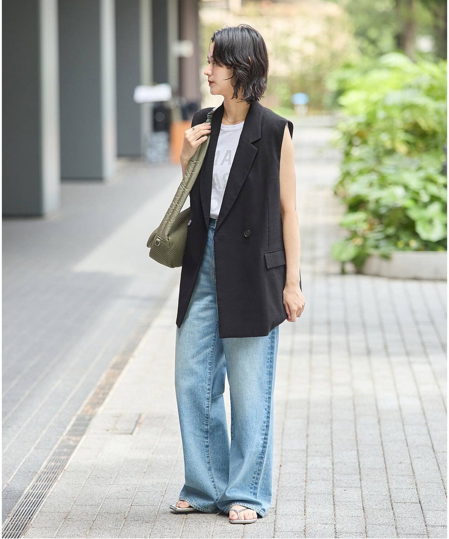 JOURNAL STANDARD アイアスストレッチ ベスト ジャーナル スタンダード ジャケット・アウター その他のジャケット・アウター ベージュ ブラック