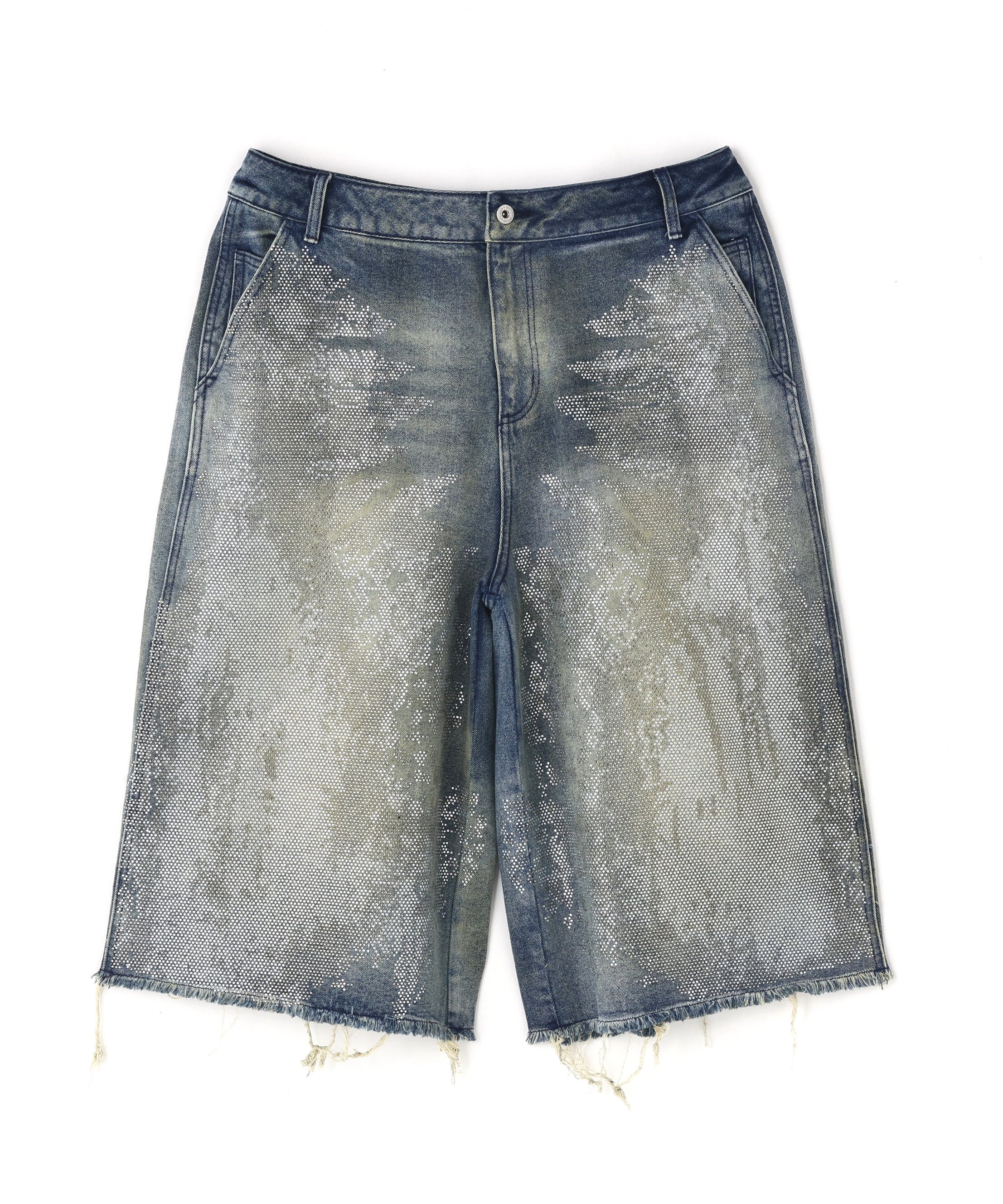 LHP DankeSchon/ダンケシェーン/12oz BAGGY SHORTS/SWARO エルエイチピー パンツ その他のパンツ ブルー