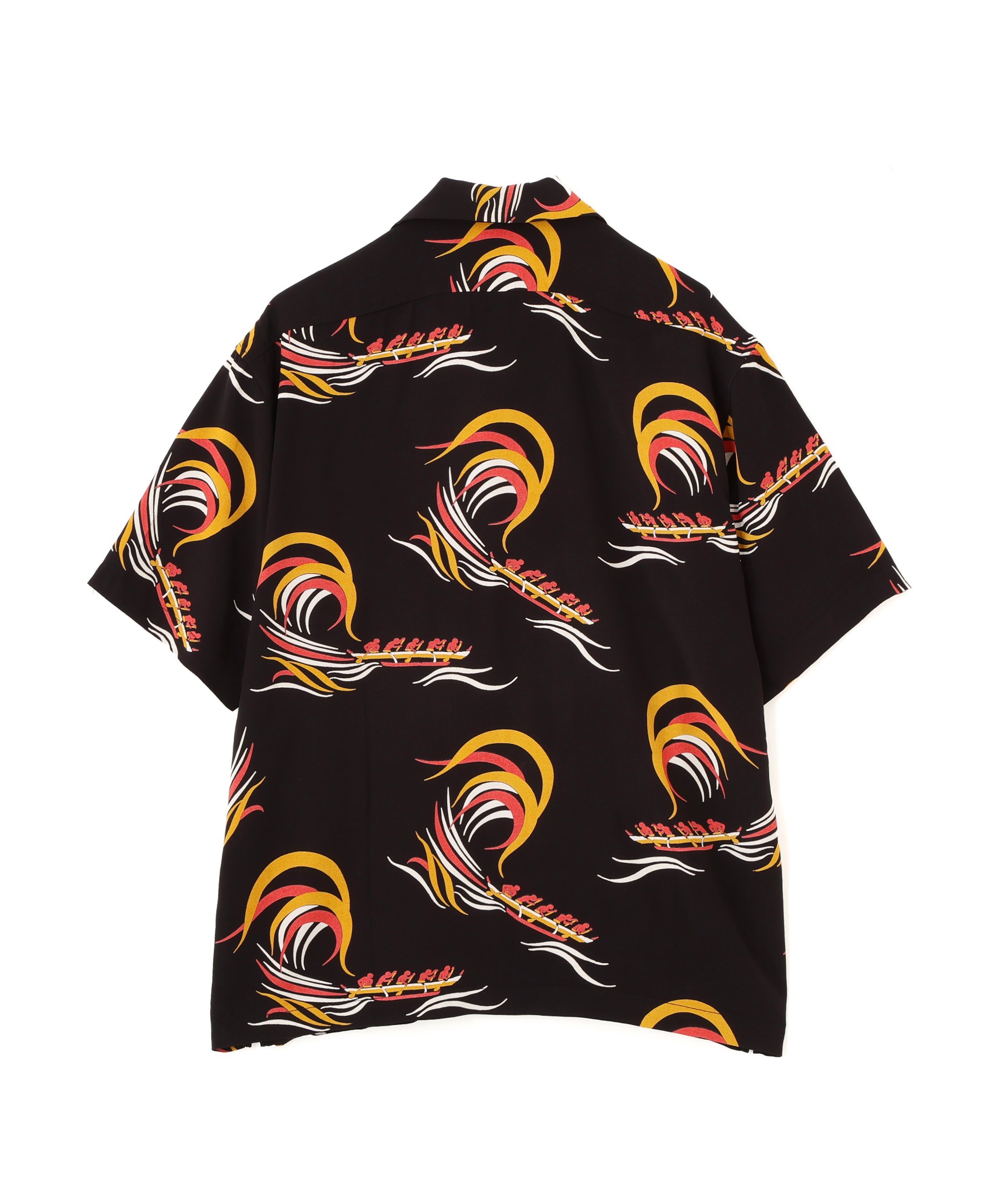 ×PJ/×パイナップルジュース/BOAT RAYON SHIRT/ボート レーヨン シャツ ショット トップス シャツ・ブラウス ブラック