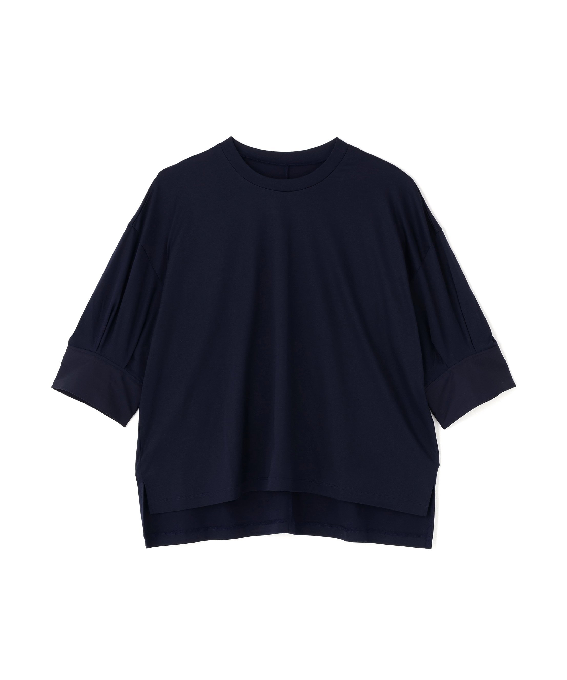 ◆コットンスムースボリュームスリーブプルオーバー アドーア トップス カットソー・Tシャツ ピンク ホワイト ネイビー
