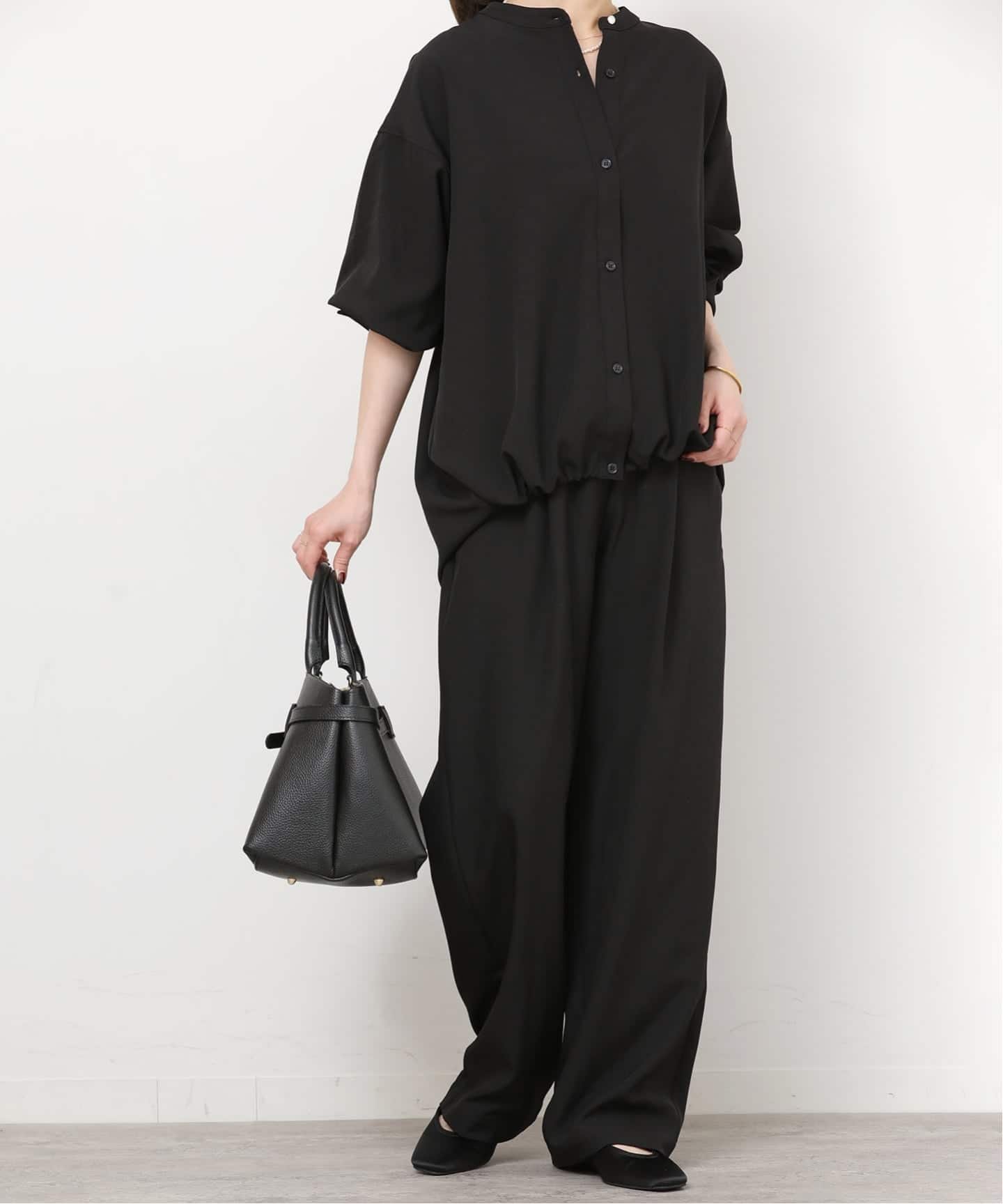 JOURNAL STANDARD relume 《WEB限定追加》[2点セット]メランジツイルセットアップ ジャーナル スタンダード レリューム パンツ その他のパンツ ブラック