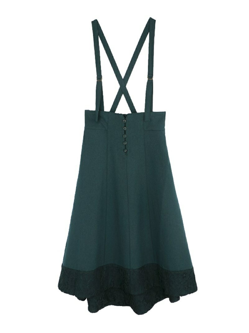 【SALE／66%OFF】axes femme (W)サス付き裾レースイレヘムSK アクシーズファム スカート その他のスカート グリーン ブラウン パープルのサムネイル