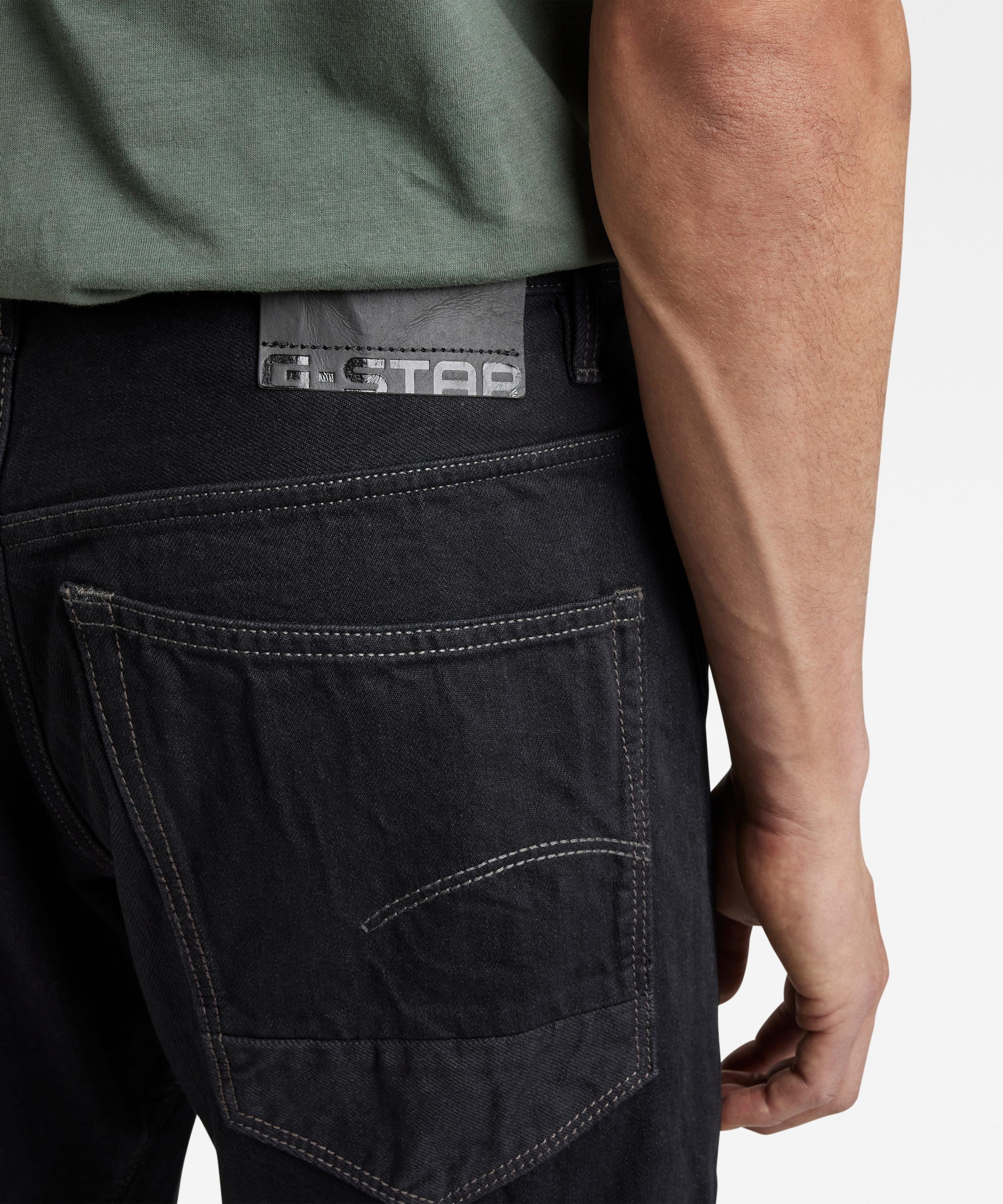 【公式ショップ】ARC 3D JEANS/立体裁断カーブデザインテーパードジーンズ ジースターロゥ パンツ ジーンズ・デニムパンツ ブラック