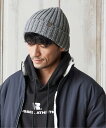 ikka ワイドリブニットワッチ イッカ 帽子 その他の帽子 ブラック グリーン グレー