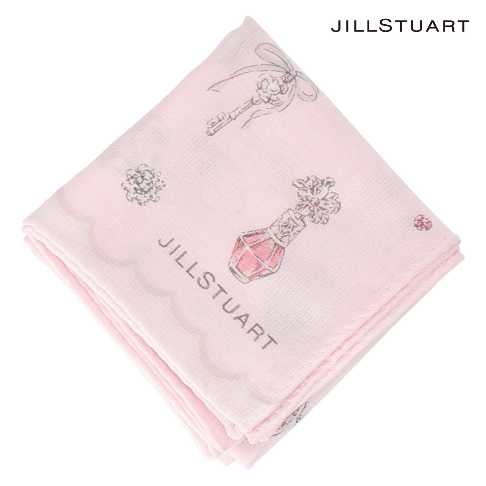 ジルスチュアート JILL STUART JILL STUART(ジルスチュアート) プリントハンカチ インターモードカワベ ファッション雑貨 ハンカチ・ハンドタオル ピンク ブルー