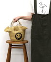 【SALE/30%OFF】COOCO SMILEY ビーズ刺繍フリルブレードカゴバッグ プードゥードゥー バッグ かごバッグ ブラック ベージュ【送料無料】