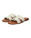 INTER-CHAUSSURES SELECT 【Oh my Sandals】スクエアトウフラットレザーサンダル インターショシュール シューズ・靴 サンダル ...