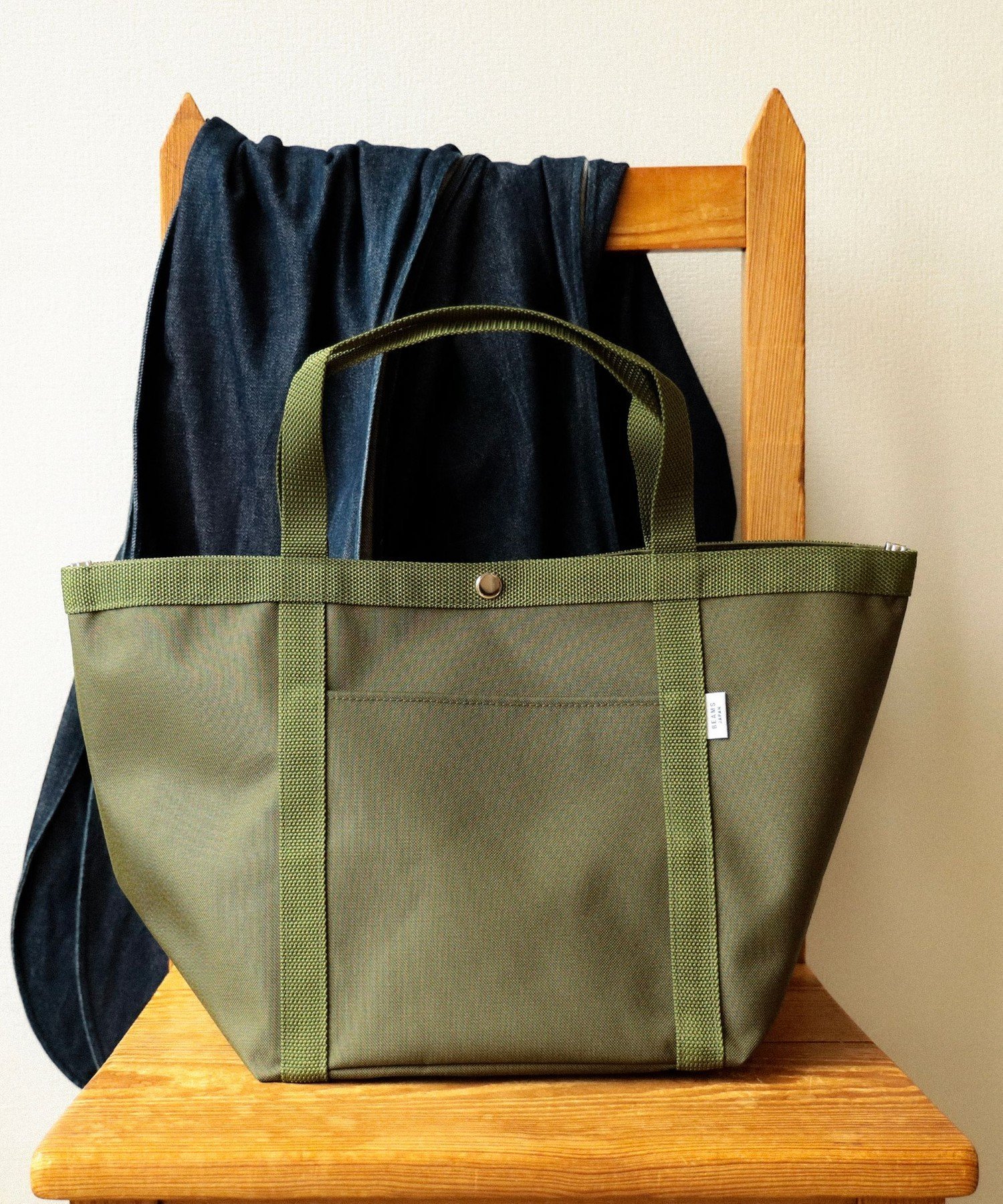 BEAMS JAPAN 【別注】片岡商店 /トートバッグ ビームス ジャパン バッグ その他のバッグ グレー グリー..