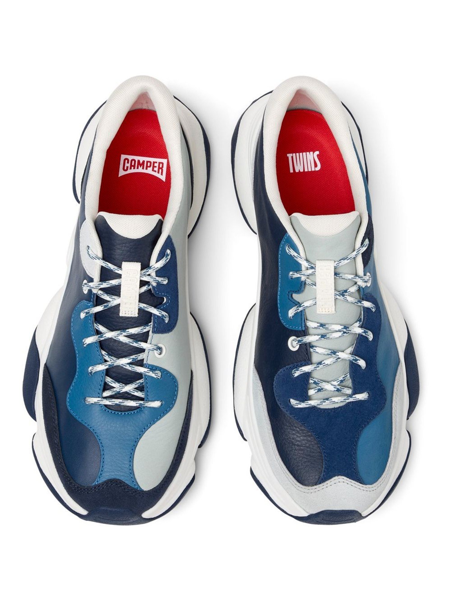 CAMPER [カンペール] TWINS / レザースニーカー カンペール シューズ・靴 スニーカー ブルー【送料無料】