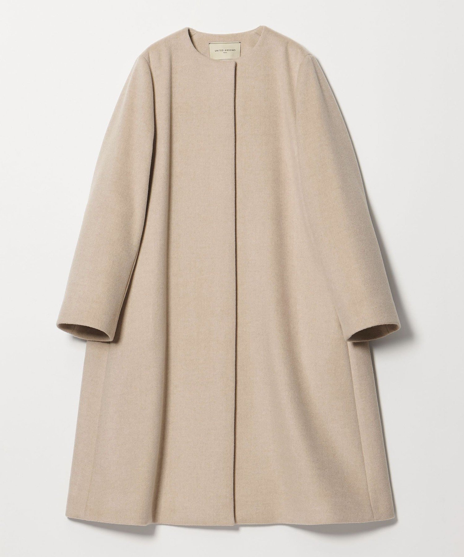 UNITED ARROWS Aライン ミドルコート ユナイテッドアローズ ジャケット・アウター その他のジャケット・アウター ブラック ベージュ グレー【送料無料】のサムネイル