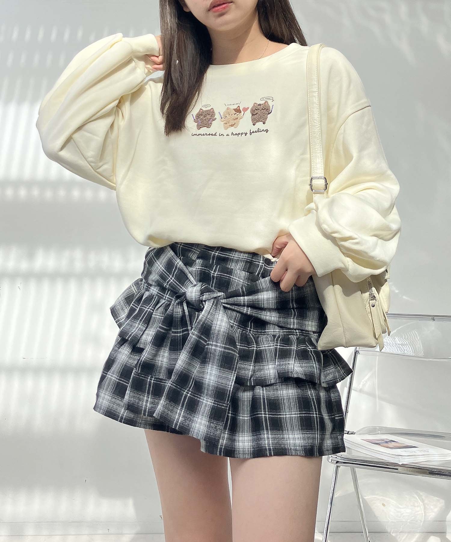 AS KNOW AS plus ☆3匹ぽこアニマルプルオーバー アズノゥアズプラス トップス スウェット・トレーナー【送料無料】