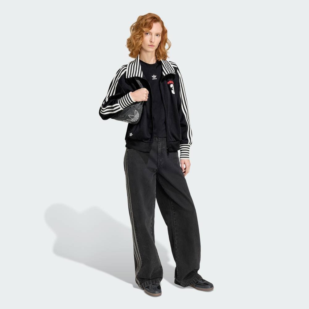 adidas 【公式】アディダス adidas ビンテージ BB TT ストライプ リブ トラックトップ アディダス トップス その他のトップス ブラック【送料無料】