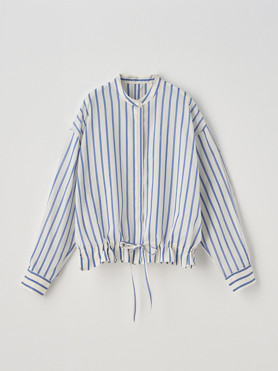 JOHN SMEDLEY 長袖シアードロストブラウス ｜FB175 ジョンスメドレー トップス シャツ・ブラウス ブルー【送料無料】