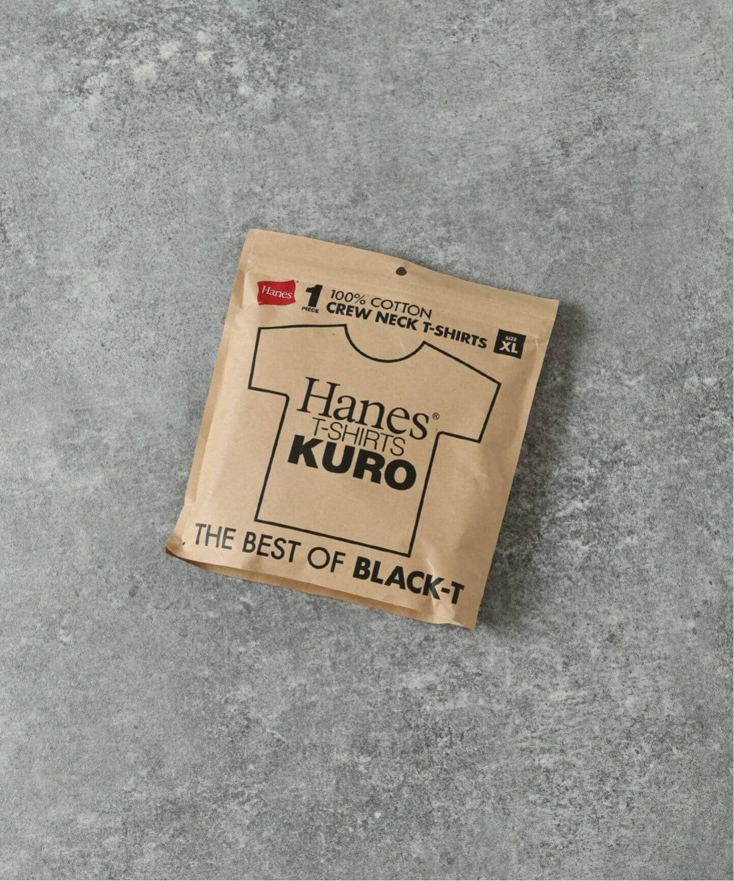 Hanes / ヘインズ 1P T-SHIRTS KURO クルーネック Tシャツ ベーセーストック トップス カットソー・Tシャツ ブラック