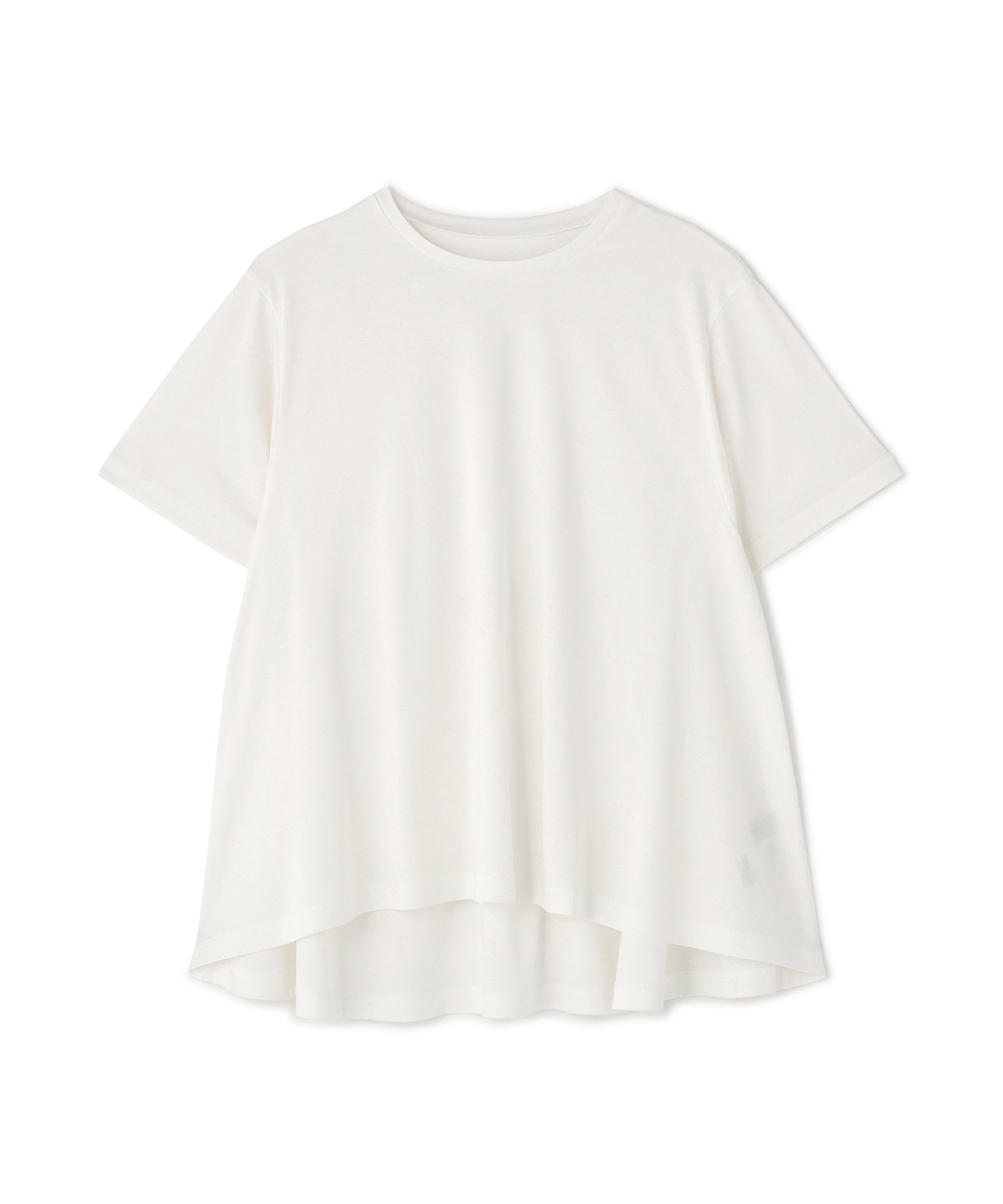 ◆コットンスムースAラインプルオーバー アドーア トップス カットソー・Tシャツ ピンク ネイビー ホワイト