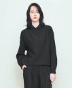 UNITED ARROWS & SONS ＜UNITED ARROWS & SONS by DAISUKE OBANA for WOMEN +10＞ PL SHIRT/ポロシャツ ユナイテッドアローズ トップス ポロシャツ ブラック グレー【送料無料】