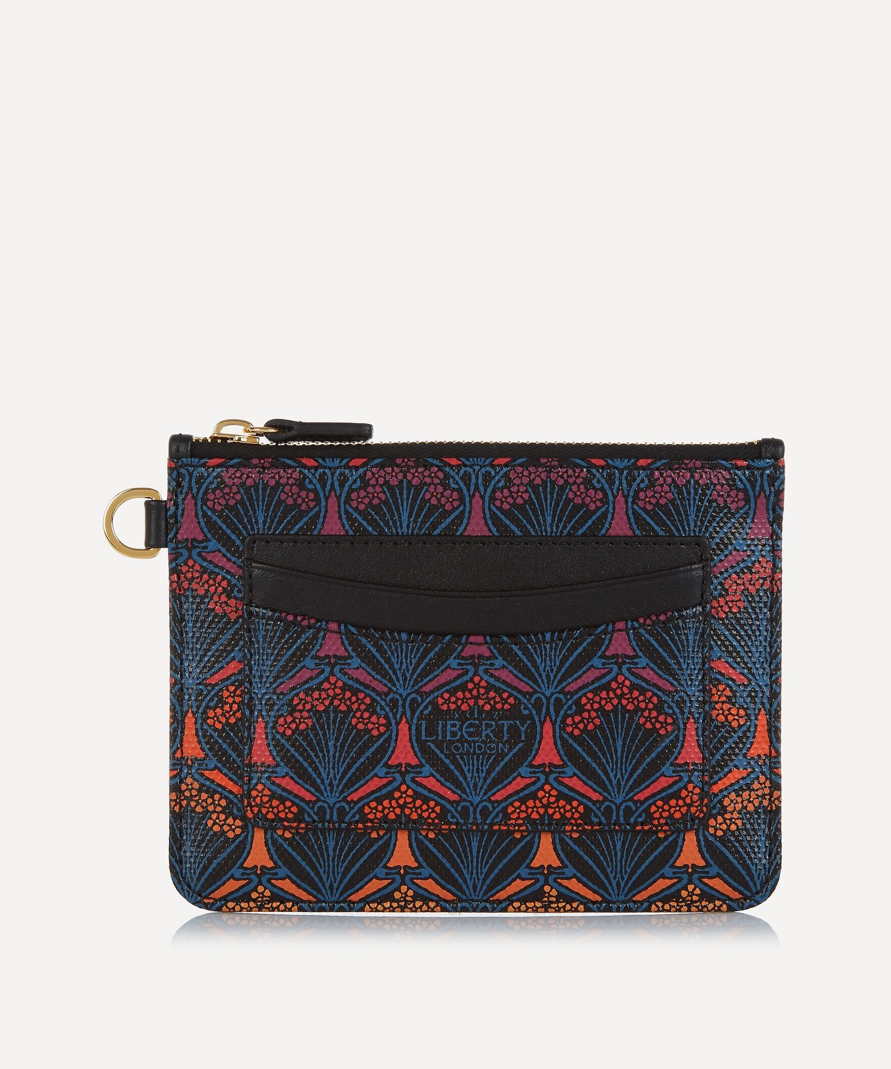 LIBERTY LIBERTY.(リバティ)ドーン アイフィス カード ポーチ リバティ 財布・ポーチ・ケース コインケース・小銭入れ・札入れ オレンジ