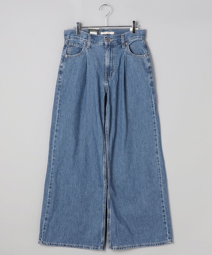 Levi's BAGGY DAD WIDE LEG ե꡼ȥ ѥ 󥺡ǥ˥ѥ ֥롼 ͥӡ̵