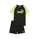 【SALE/30%OFF】PUMA ボーイズ ESS NO. 1 ロゴ ポリ 半袖 Tシャツ & ショーツ 120-160cm プーマ パンツ ジャージ・スウェットパンツ ブラック