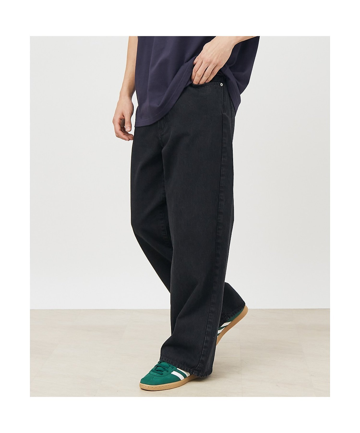 ABAHOUSE LASTWORD 【NEEDBY heritage｜ニードバイヘリテージ】KOH(コー)/スーパー アバハウス パンツ ジーンズ・デニムパンツ ブラック ブルー【送料無料】