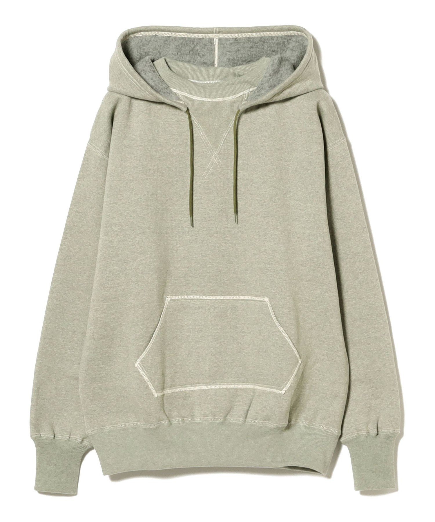 BEAMS PLUS JOHN GLUCKOW / Lot JG-CS21 後付けフード パーカ ビームス メン トップス スウェット・トレーナー グリーン【送料無料】