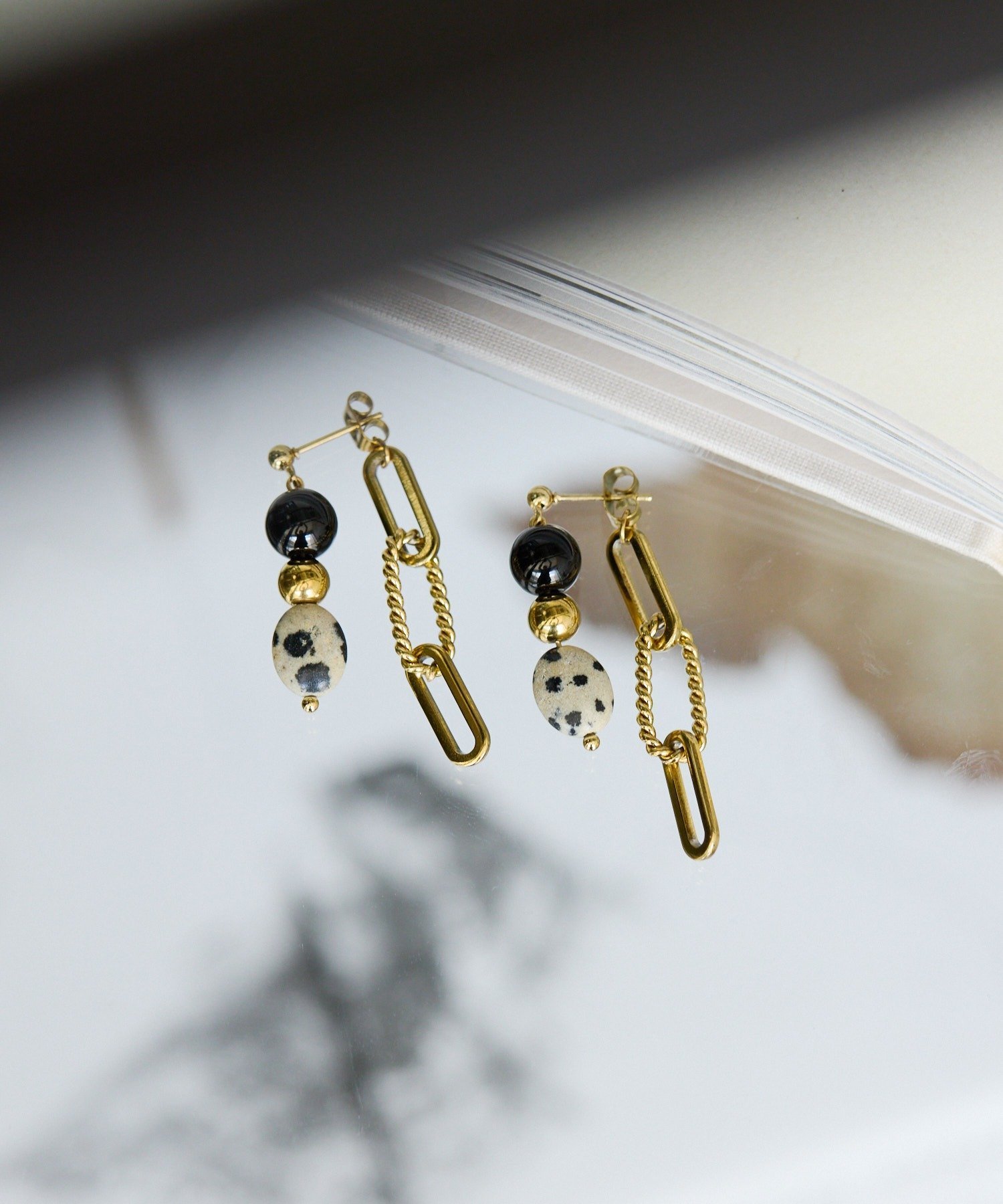 ear PAPILLONNER 《金属アレルギー対応/ステンレス》ダルメシアンピアス イア パピヨネ アクセサリー・腕時計 ピアス ゴールド【送料無料】のサムネイル