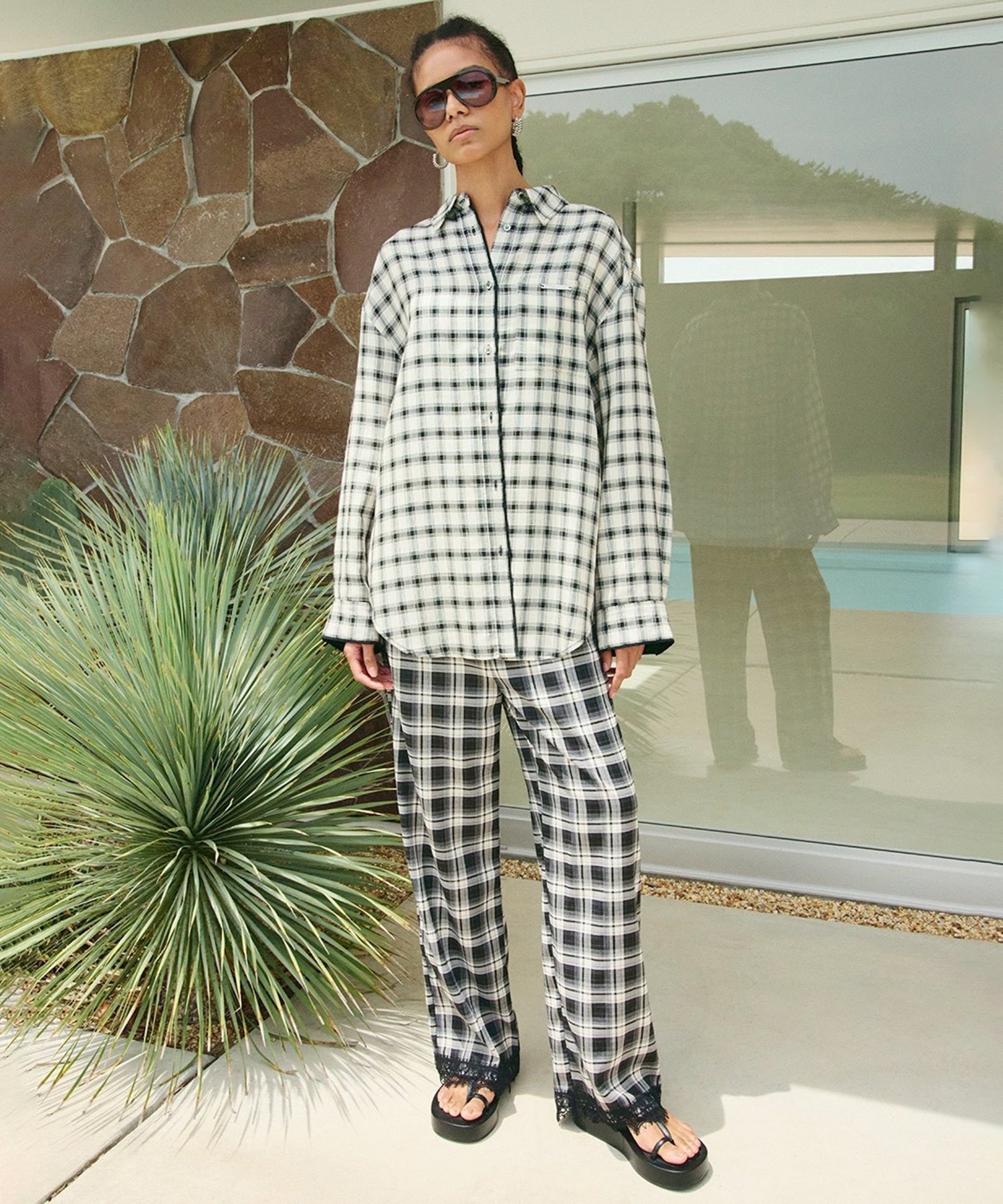 PRANK PROJECT カラミチェックチェックオーバーシャツ / Karami Check Over Shirt プランク プロジェクト トップス シャツ・ブラウス【送料無料】
