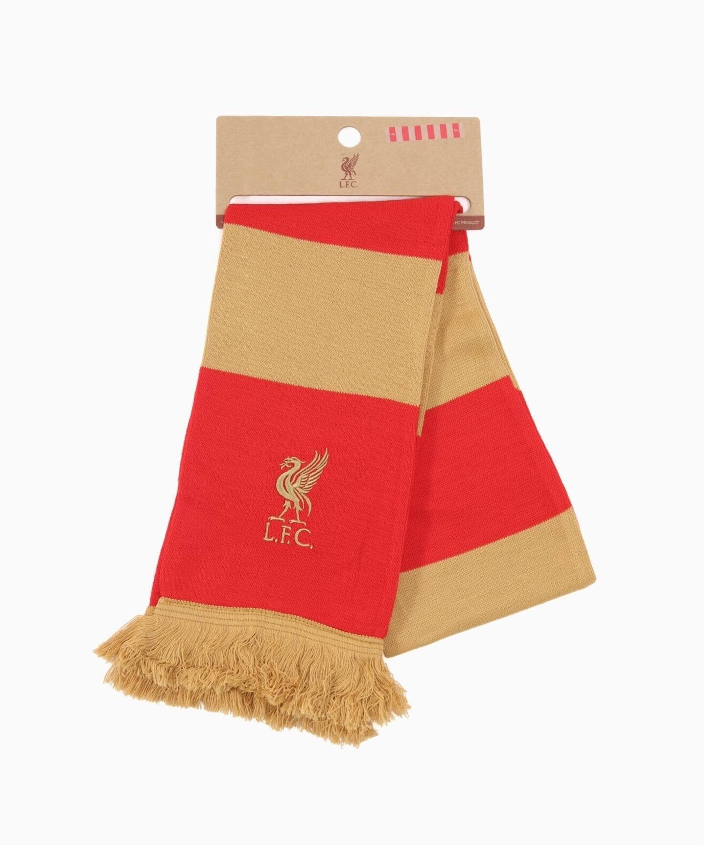 Liverpool FC 【Liverpool FC / リバプール FC】 BAR SCARF - RED GOLD フォーワンセブン エディフィス ファッション雑貨 その他のファッション雑貨