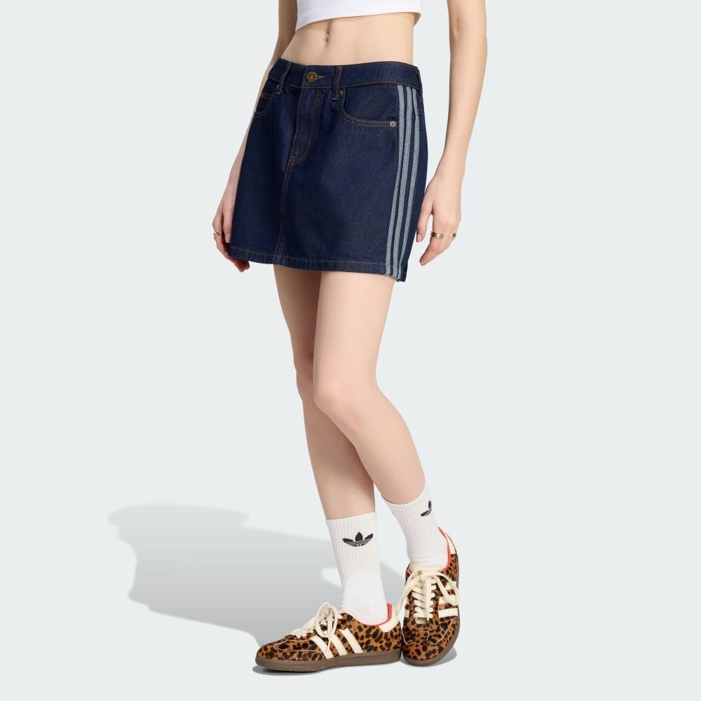 adidas 【公式】アディダス adidas 返品可 MID RISE DENIM SKIRT アディダス スカート その他のスカート ブルー【送料無料】