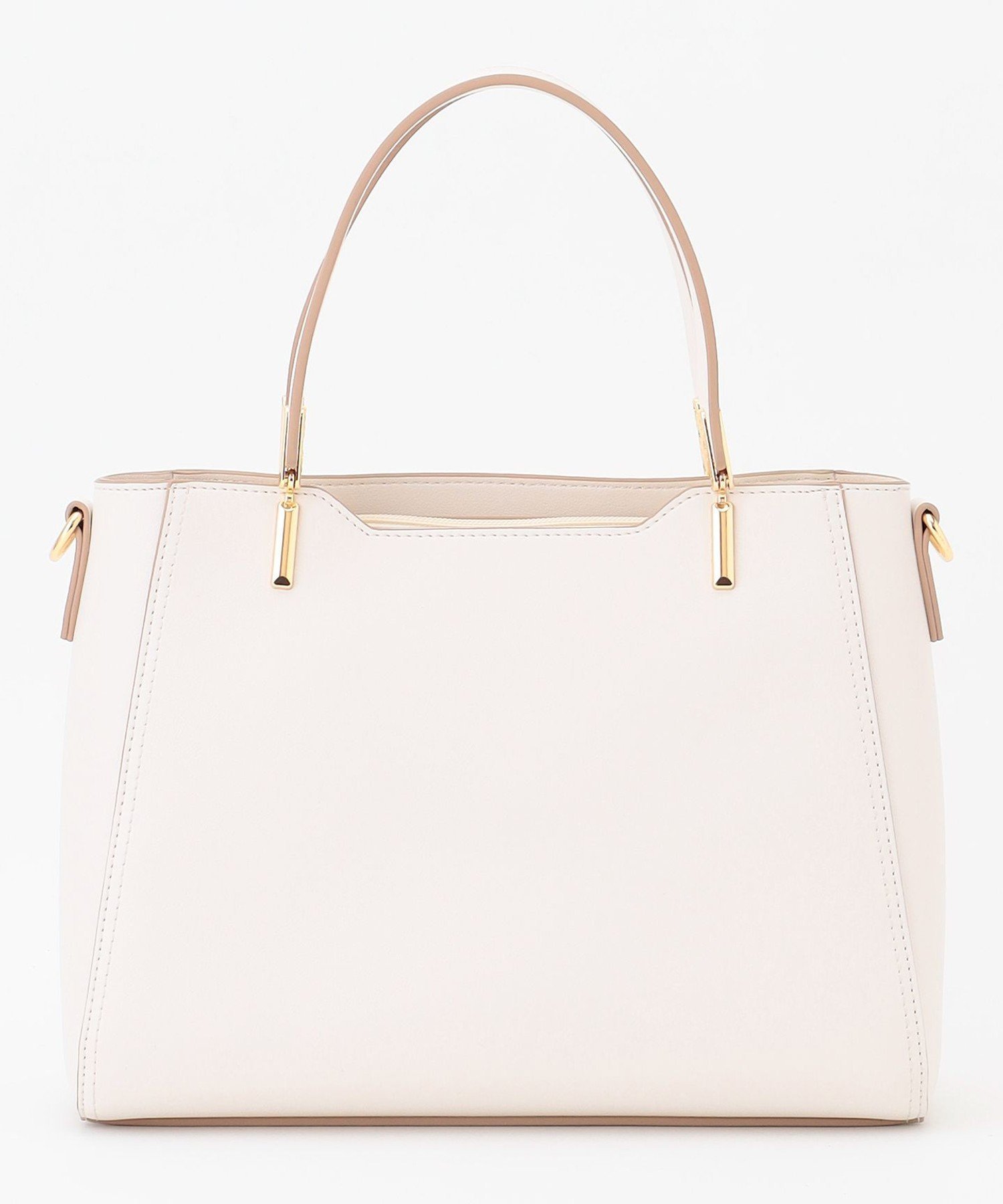 ANY SIS 【2WAY】スクエアミディトート バッグ エニィスィス バッグ ハンドバッグ ホワイト ブラック ベージュ【送料無料】