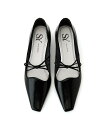 SY UNITED ARROWS <SY>ウェーブカットリボン フラット25●↑ オデット エ オディール シューズ・靴 パンプス ブラック シルバー【送料無料...