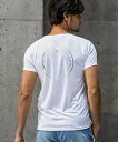 1PIU1UGUALE3 RELAX 1PIU1UGUALE3 RELAX/【リカバリーテックウェア】サークルロゴ半袖Tシャツ シフォン トップス カットソー・Tシャツ ブラック ホワイト【送料無料】