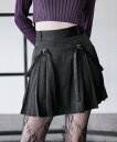 HARE KIHINNベルトデザインスカパン ハレ パンツ その他のパンツ ブラック ワインレッド【送料無料】