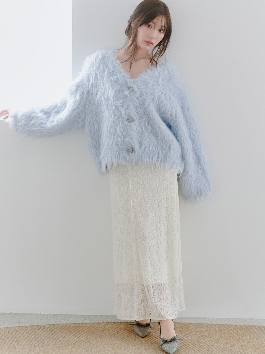 SNIDEL カットレースナロースカート スナイデル スカート ロング・マキシスカート レッド【送料無料】のサムネイル