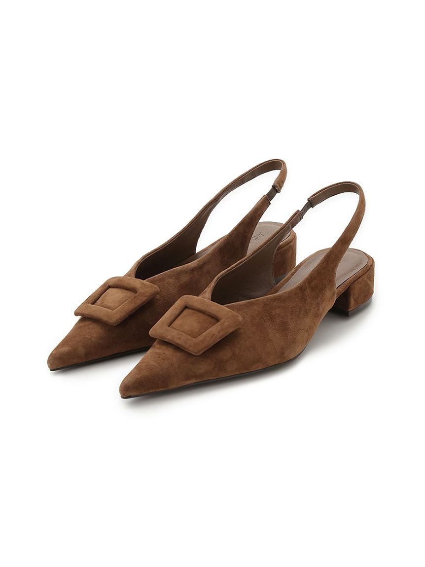 【SALE／50%OFF】Mila Owen バックル付きラムレザースリングパンプス ミラオーウェン シューズ・靴 パンプス ブラック レッド【送料無料】 stylife-15500983 Rakuten Fashion サンプル画像3