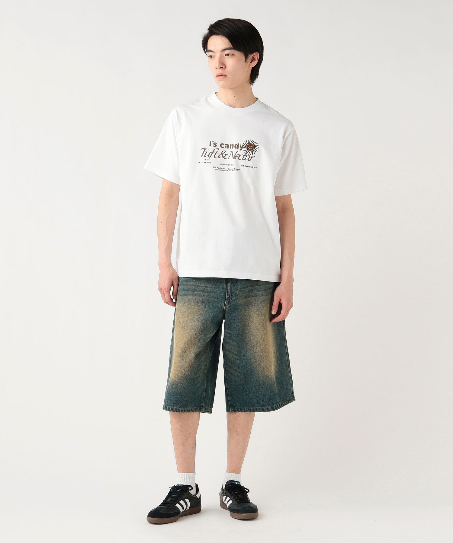 MEN 【8/6値下げ】【ユニセックス】Good'n Studio Is candy グラフィック Tシャツ ビームス ハート トップス カットソー・Tシャツ グレー ホワイト
