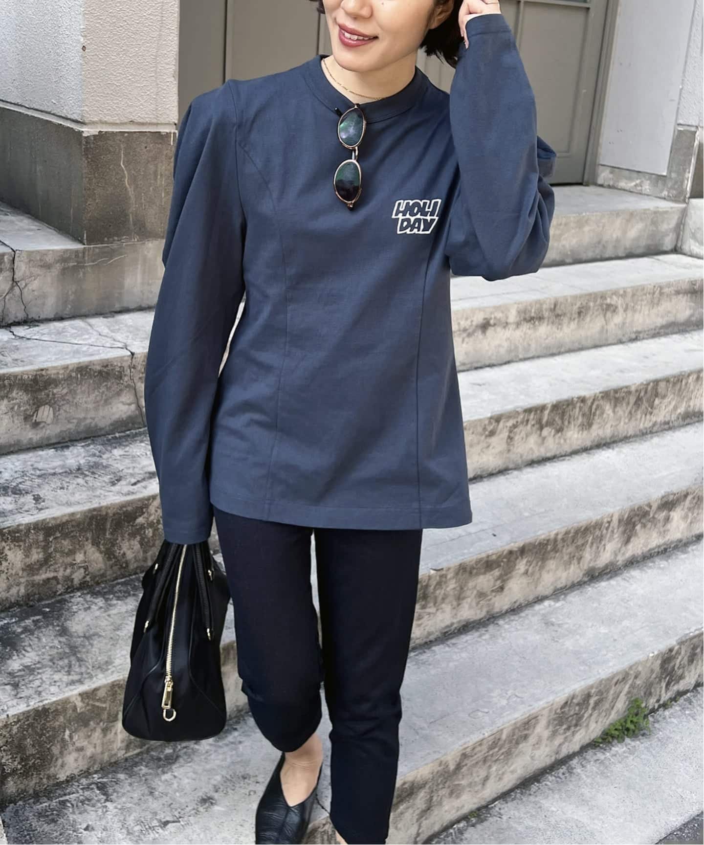 JOURNAL STANDARD 別注16s/1 Jersey PUFF ジャーナル スタンダード トップス カットソー・Tシャツ ネイビー グレー ブラック ブラウン ホワイト