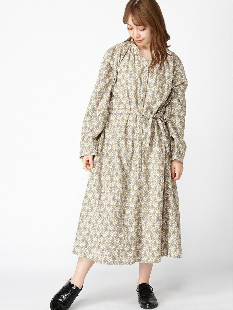 【SALE／50%OFF】Samansa Mos2 壁紙花柄ワンピース サマンサモスモス ワンピース・ドレス その他のワンピース・ドレス ネイビー イエロー ピンク【送料無料】のサムネイル