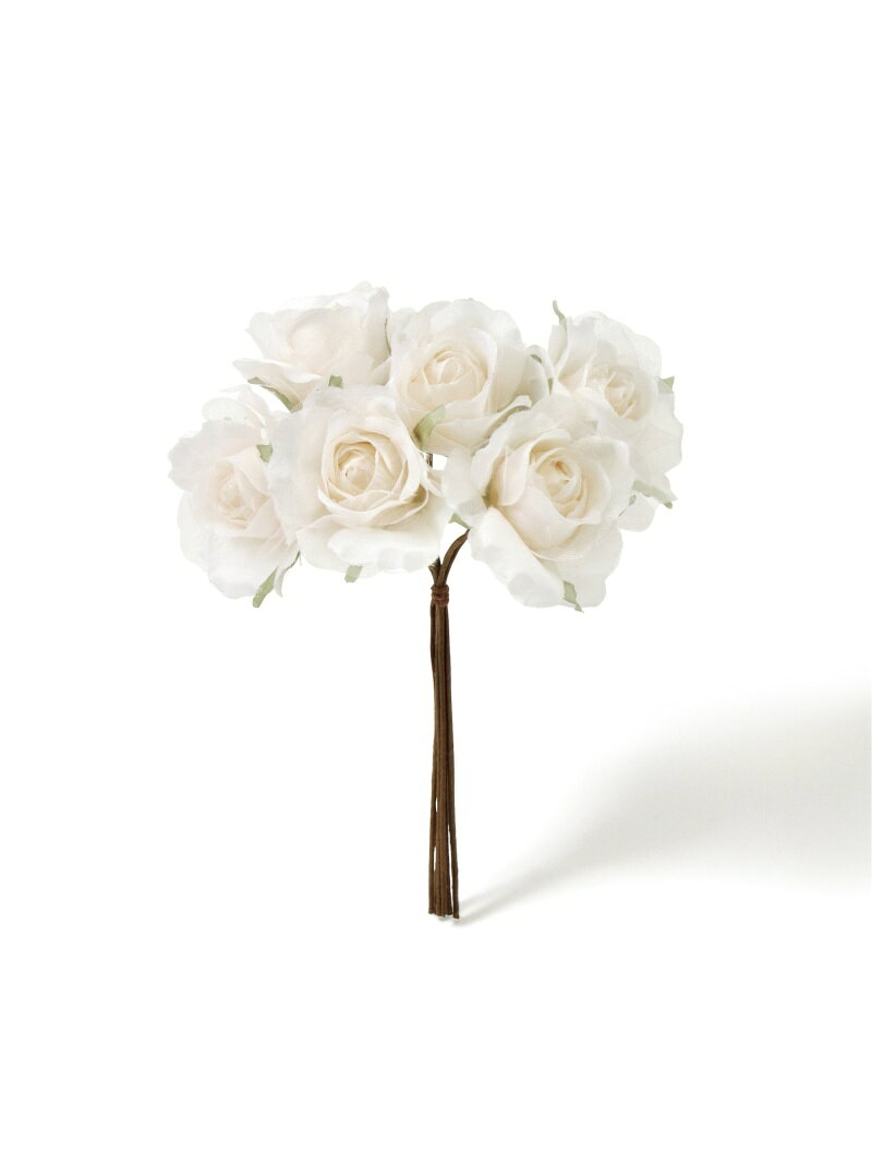 Francfranc アートフラワー エアリー ローズブーケ S フランフラン インテリア・生活雑貨 その他のインテリア・生活雑貨 ホワイトのサムネイル