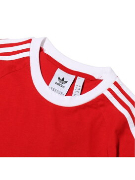 atmos pink adidas 3 STRIPES TEE アトモスピンク カットソー Tシャツ レッド【送料無料】