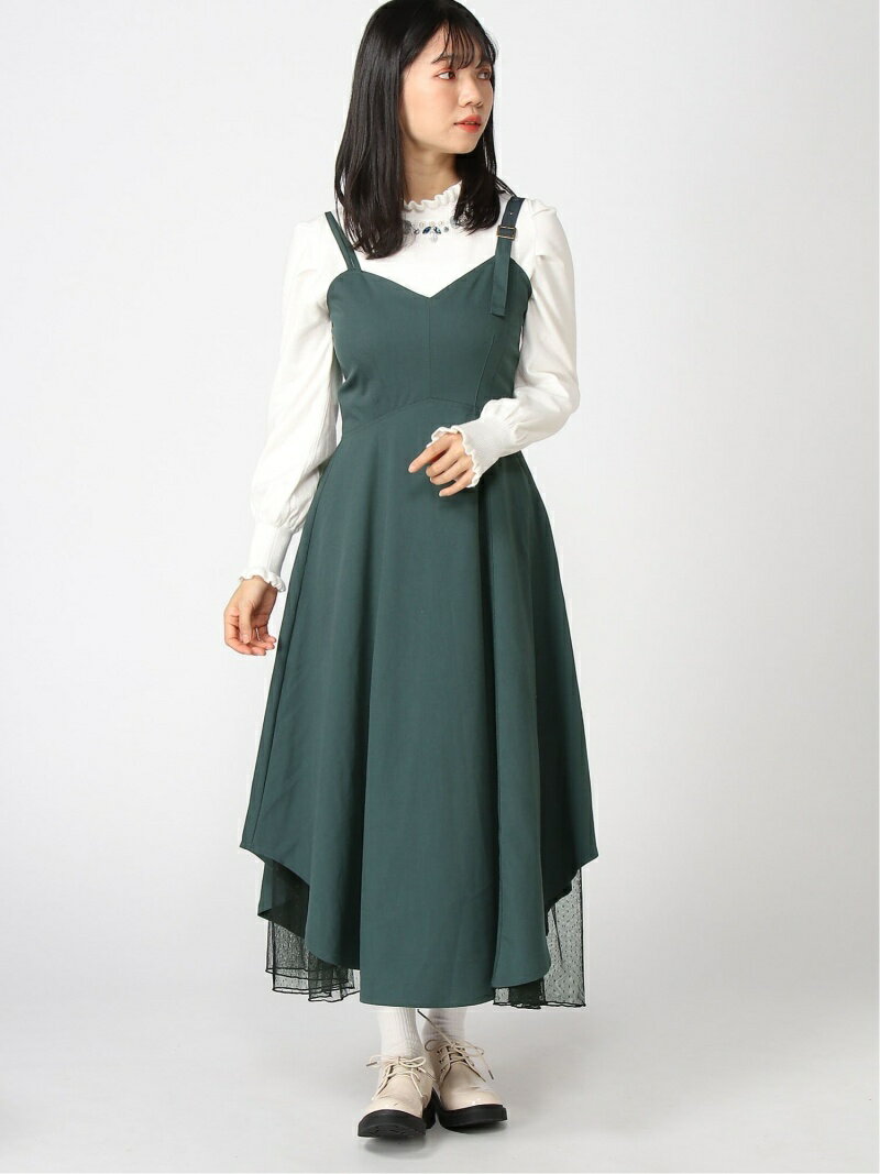 【SALE／57%OFF】axes femme (W)イレヘムロングOP アクシーズファム ワンピース・ドレス その他のワンピース・ドレス グリーン パープル ブラックのサムネイル