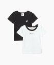 agnes b. ENFANT JPT1 E TS キッズ Tシャツ 2枚組 アニエスベー インナー・ルームウェア その他のインナー・ルームウェア ブラック【送...
