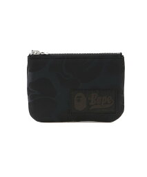 A BATHING APE TONAL SOLID CAMO POUCH ア ベイシング エイプ 財布・ポーチ・ケース ポーチ ブラック ネイビー【送料無料】