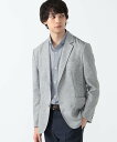 ビームス BEAMS HEART MEN 【イージーケア】BEAMS HEART / テックカラミ 2ボタン ジャケット 24SS ビームス ハート ジャケット・アウター テーラードジャケット・ブレザー ベージュ ブルー【送料無料】