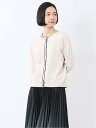 【SALE/50%OFF】m.f.editorial 快適機能 配色クルーネック ニットカーディガン 【25SS】 レディース ニット セーター トップス カジ...