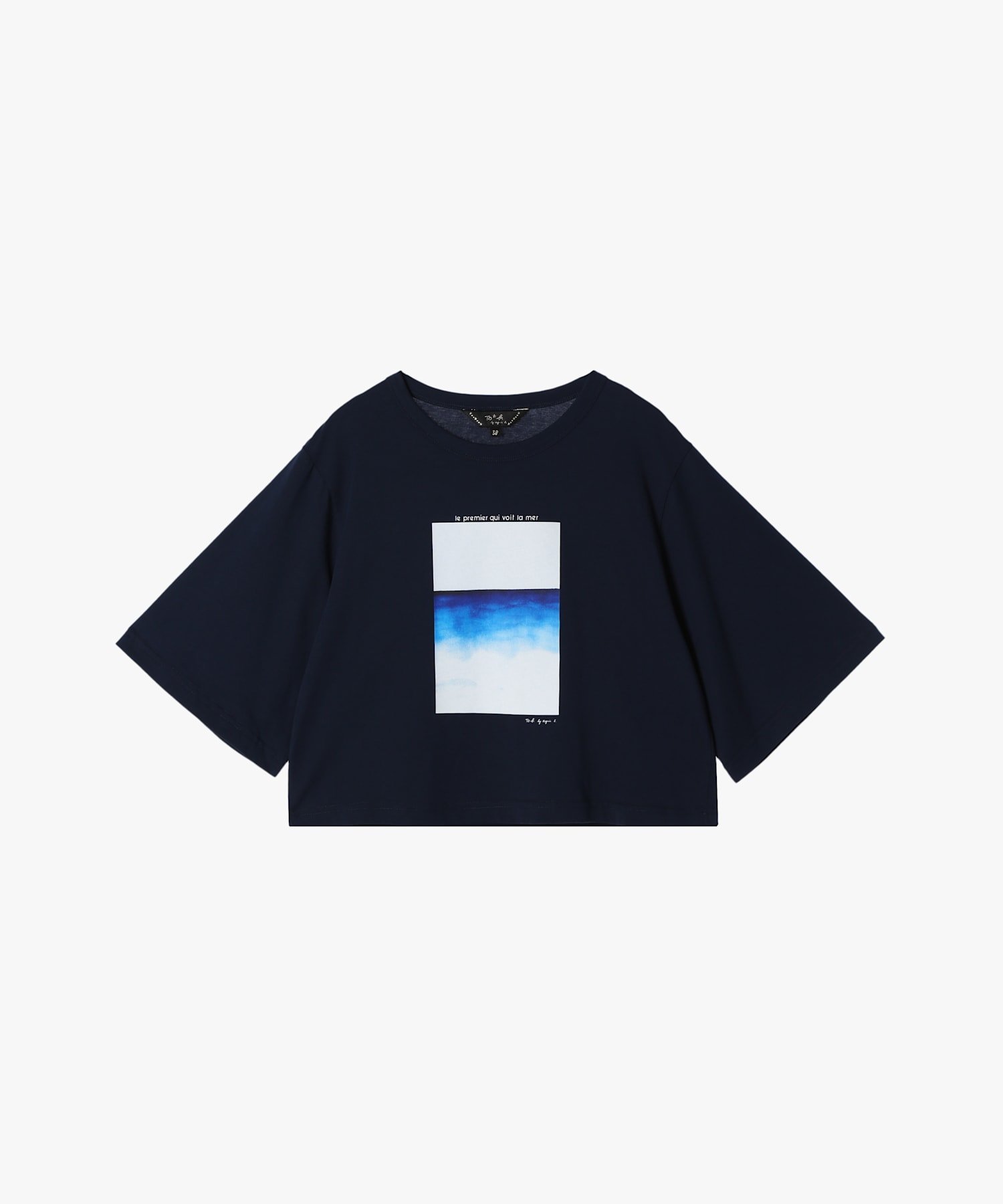 【SALE／30%OFF】To b. by agnes b. シープリントTシャツ アニエスベー トップス カットソー・Tシャツ ネイビー【送料無料】のサムネイル