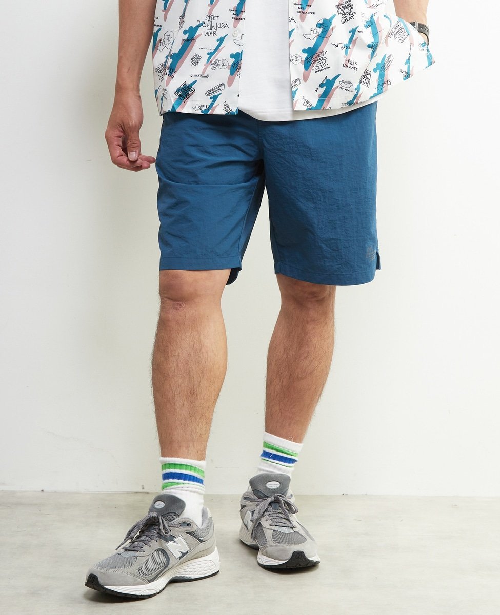 MEN'S MELROSE 【MASTER FRAME/マスターフレーム】ナイロンタスラン水陸両用ショーツ ｜ 撥水/UVカット/接触冷感 メンズメルローズ パンツ その他のパンツ オレンジ ベージュ ブラック グレー ブルー