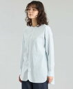 MACKINTOSH PHILOSOPHY GREY LABE ストライプバンドカラーシャツ マッキントッシュ フィロソフィー トップス シャツ・ブラウス イエロー ブルー【送料無料】