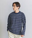 ユナイテッドアローズ 【SALE／70%OFF】BEAUTY&YOUTH UNITED ARROWS シェニール ボーダー クルーネック カットソー ユナイテッドアローズ アウトレット トップス カットソー・Tシャツ ネイビー ホワイト グリーン